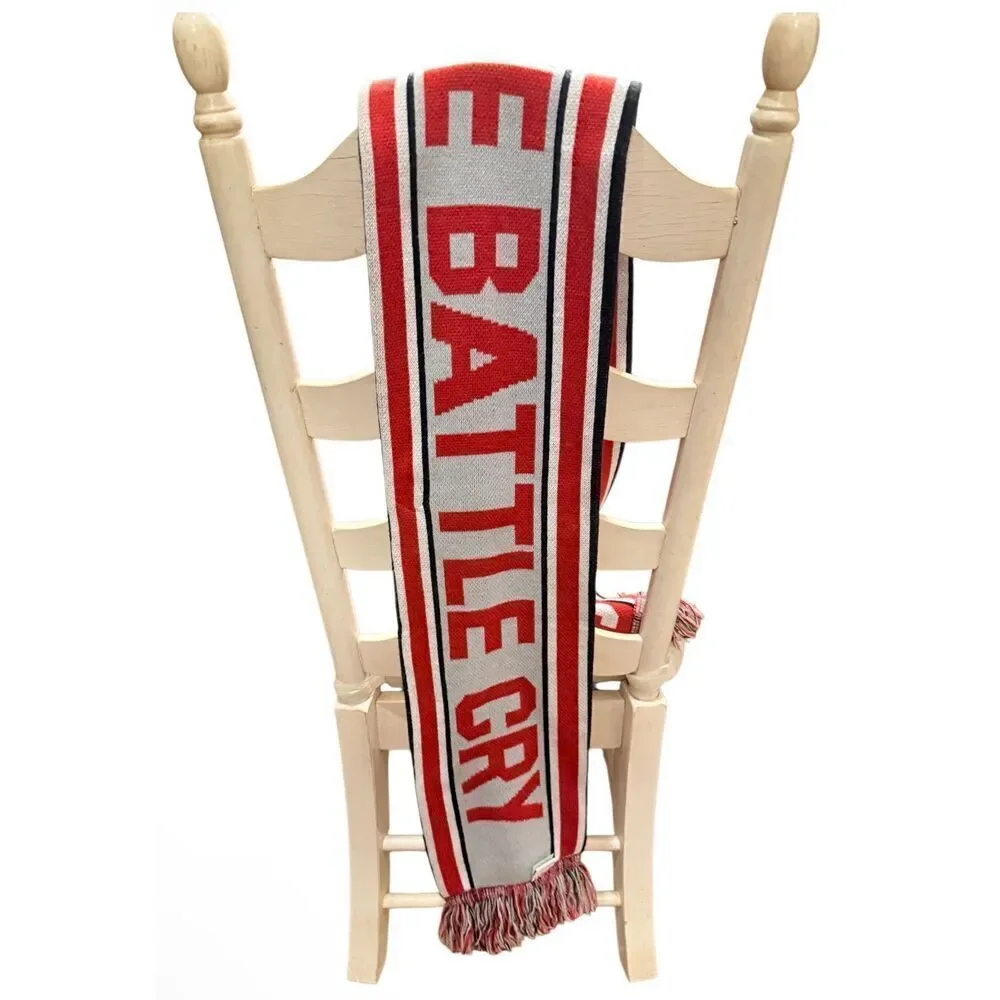 Ohio State Buckeyes Knit Scarf Reversible Battle Cry Unisex